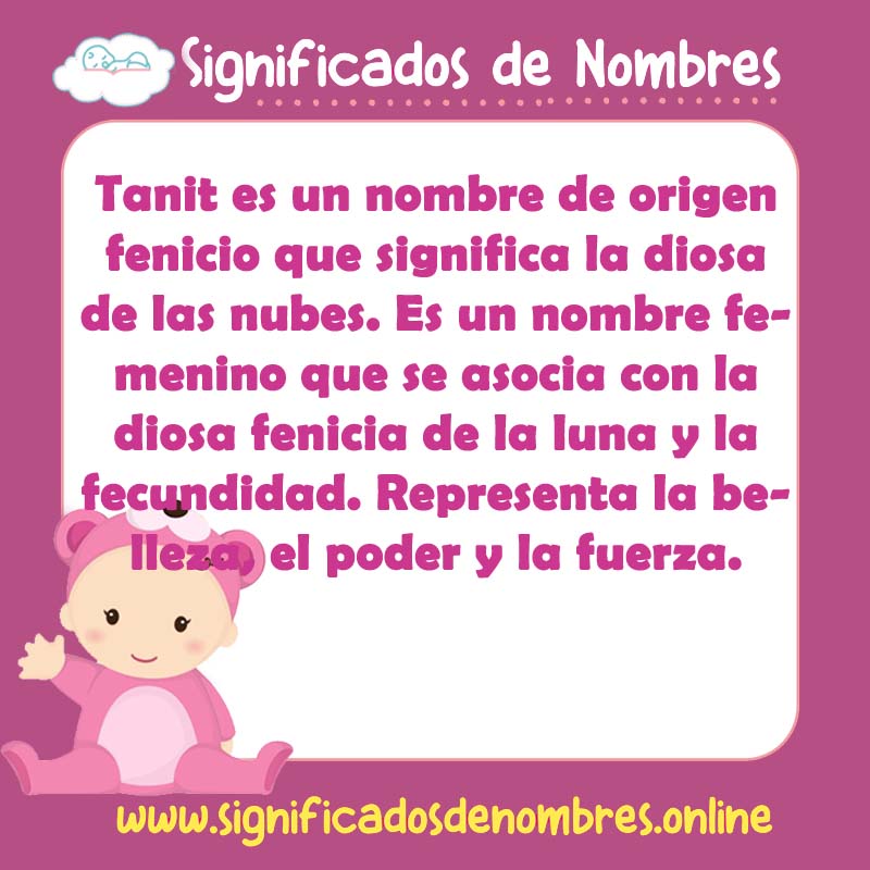 Significado y origen del nombre Tanit