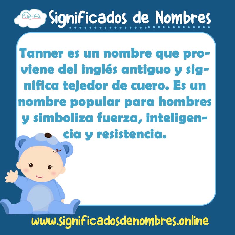 Significado y origen del nombre Tanner