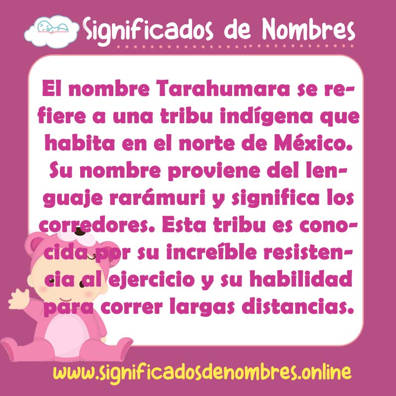Significado y origen del nombre Tarahumara