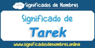 Significado de Tarek