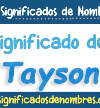 Significado de Tayson