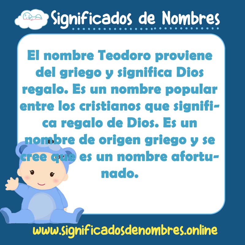 Significado y origen del nombre Teodoro