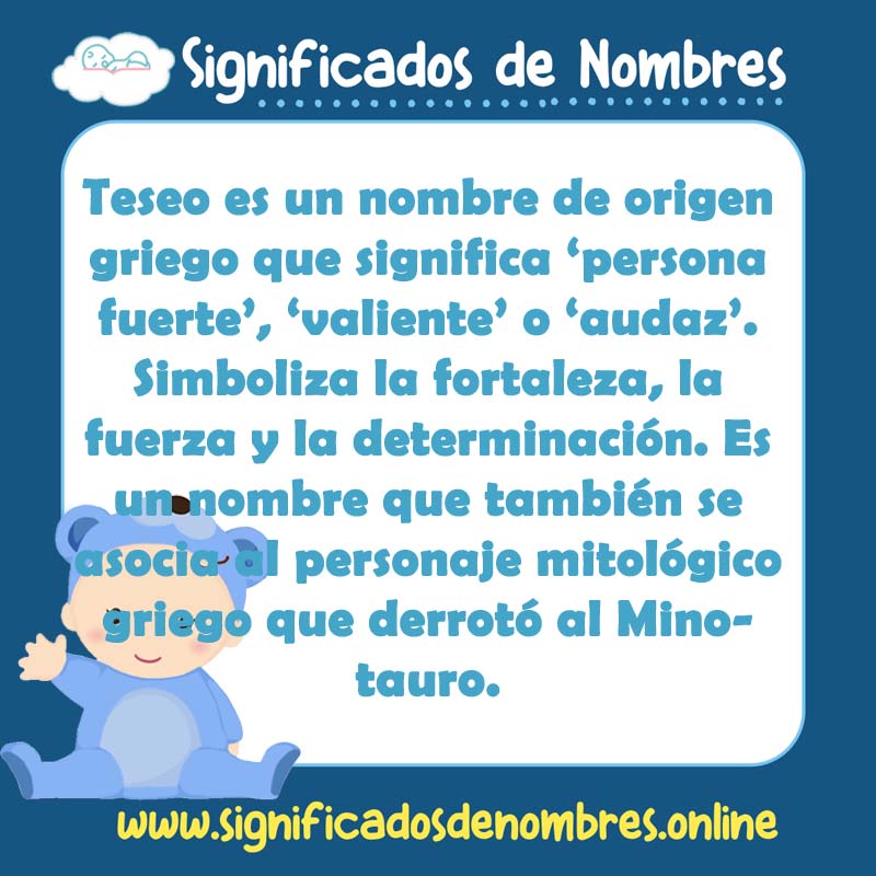 Significado y origen del nombre Teseo