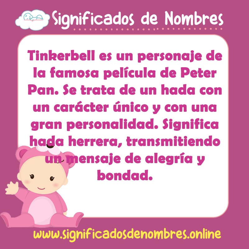 Significado y origen del nombre Tinkerbell