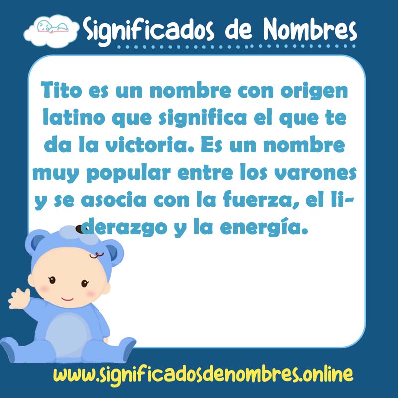 Significado y origen del nombre Tito