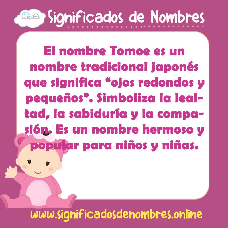 Significado y origen del nombre Tomoe