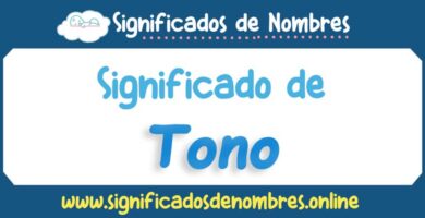 Significado de Tono