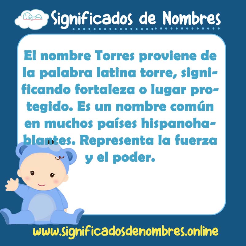Significado y origen del nombre Torres