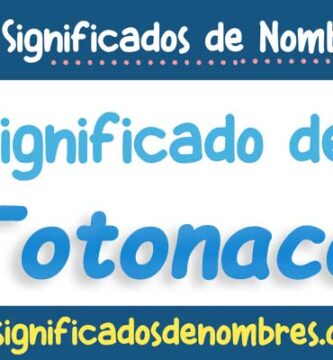 Significado de Totonaca