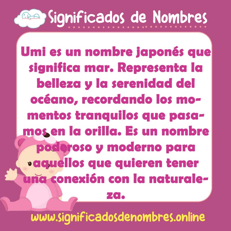 Significado y origen del nombre Umi