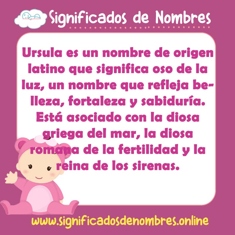 Significado y origen del nombre Ursula