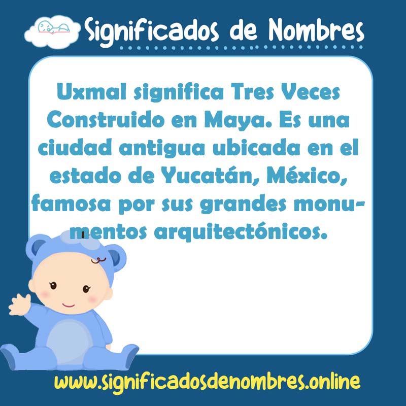 Significado y origen del nombre Uxmal