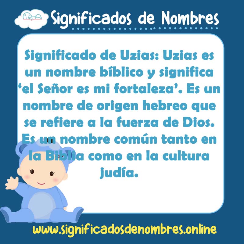 Significado y origen del nombre Uzias
