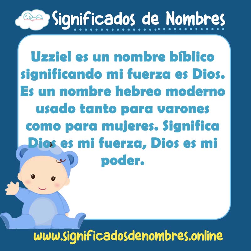 Significado y origen del nombre Uzziel