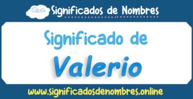 Significado de Valerio