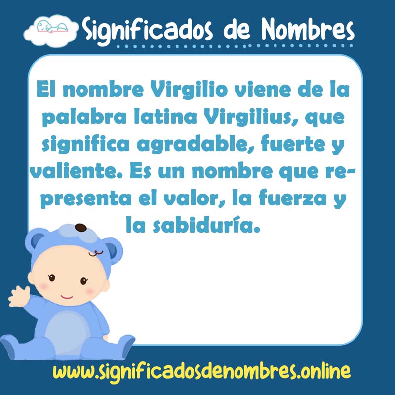 Significado y origen del nombre Virgilio