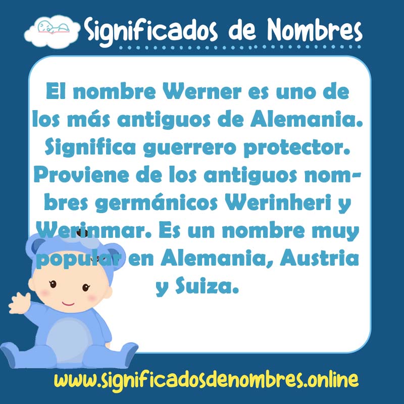 Significado y origen del nombre Werner