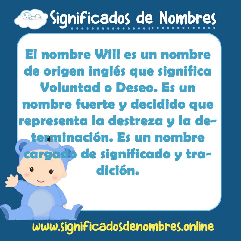 Significado y origen del nombre Will