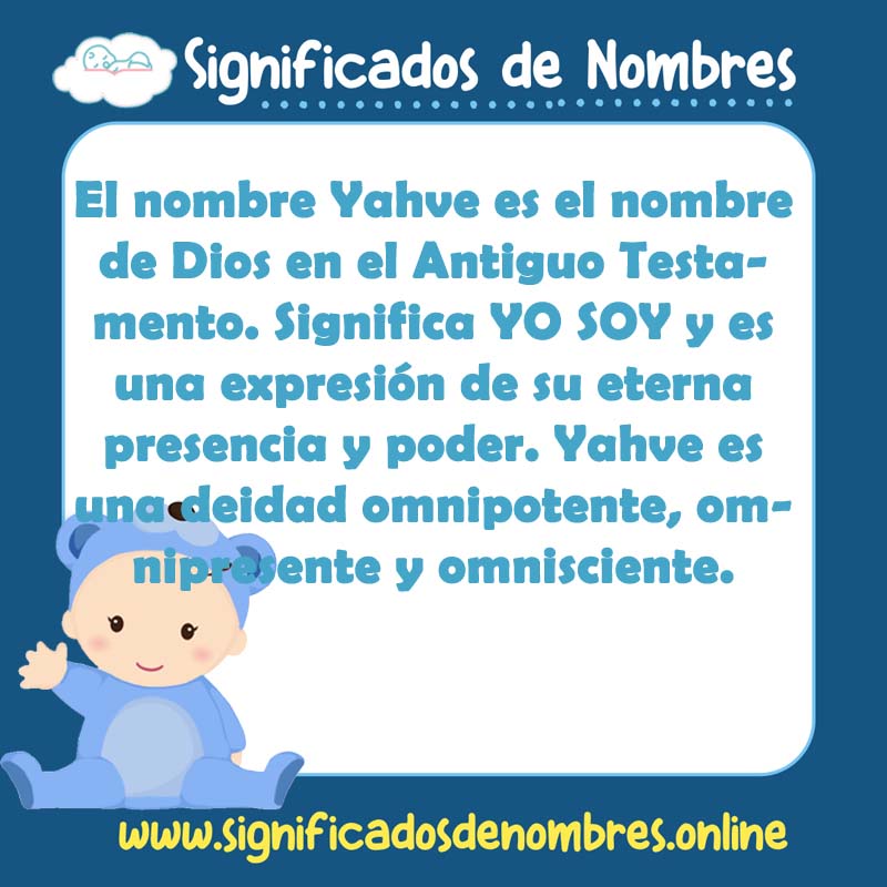 Significado y origen del nombre Yahve