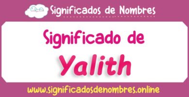 Significado de Yalith
