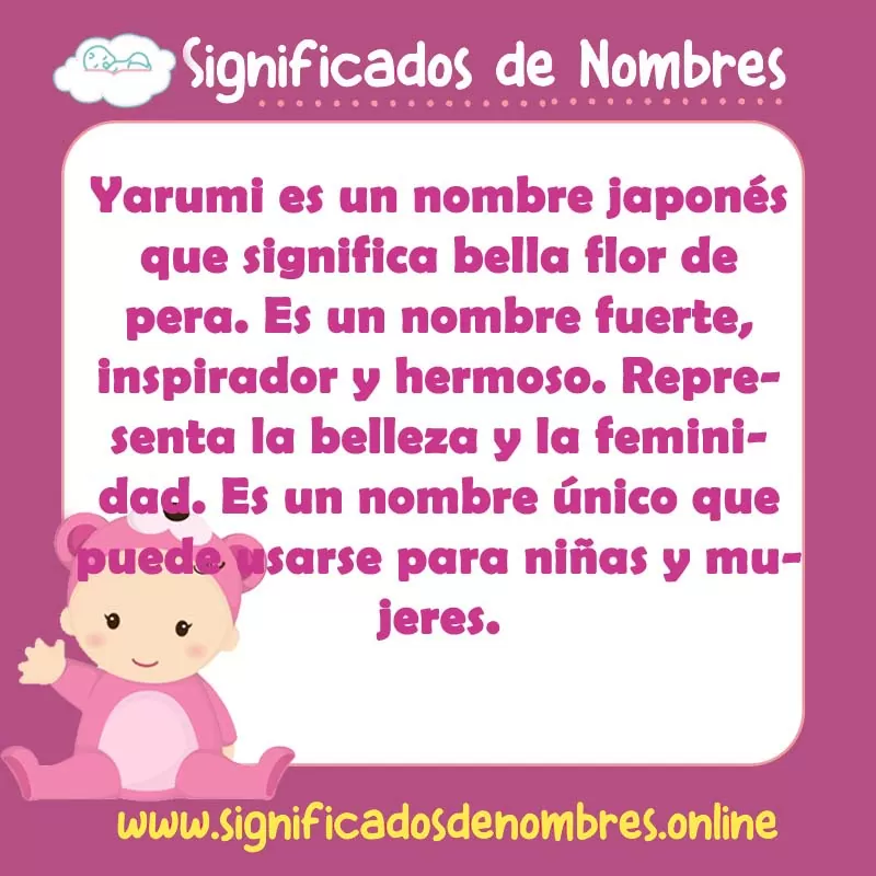 Significado y origen del nombre Yarumi