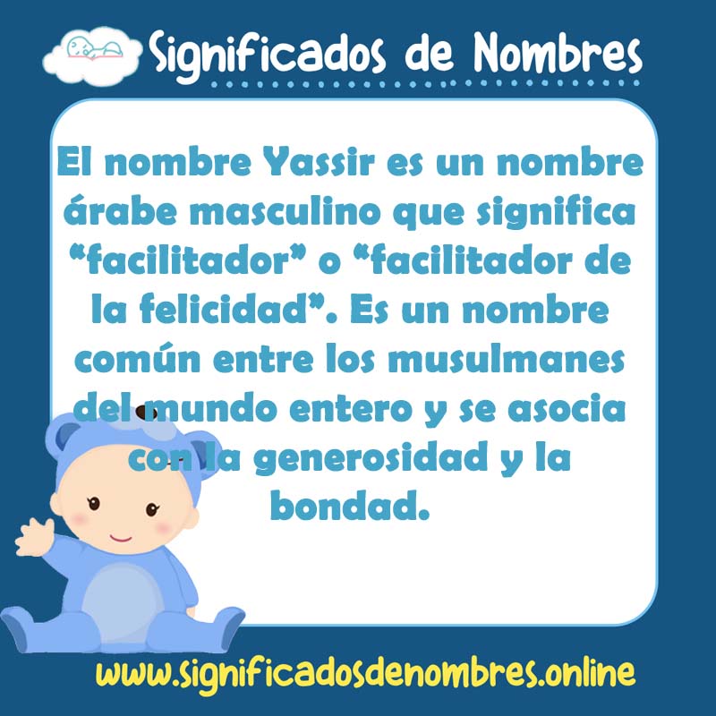 Significado y origen del nombre Yassir