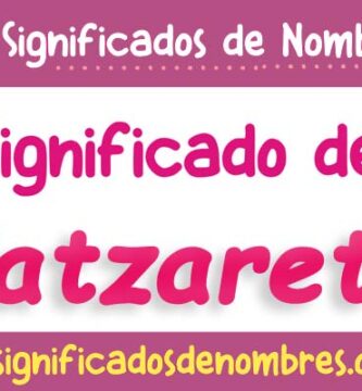 Significado de Yatzareth