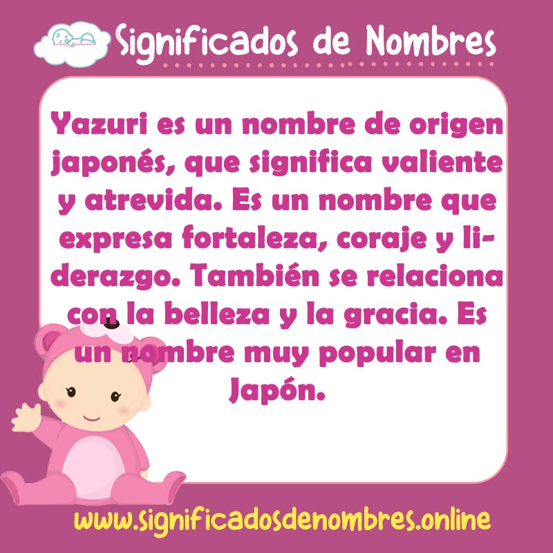Significado y origen del nombre Yazuri