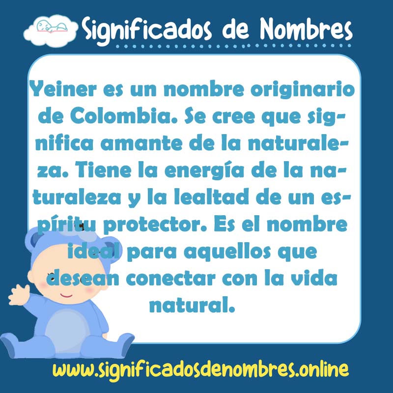 Significado y origen del nombre Yeiner