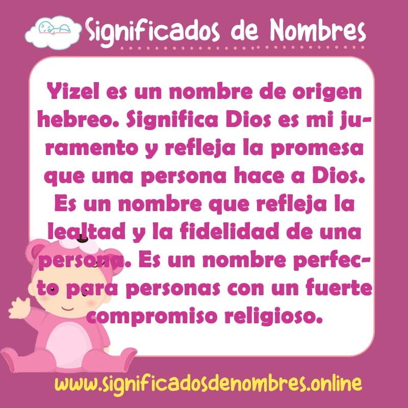 Significado y origen del nombre Yizel