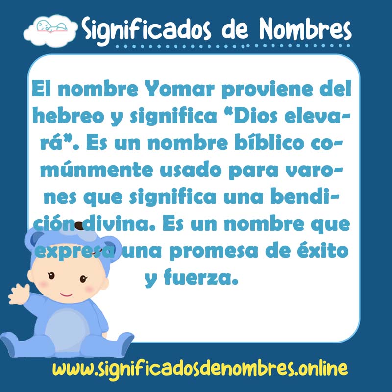 Significado y origen del nombre Yomar