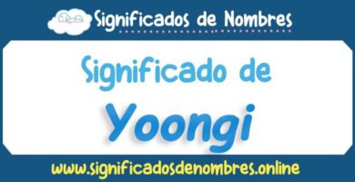 Significado de Yoongi