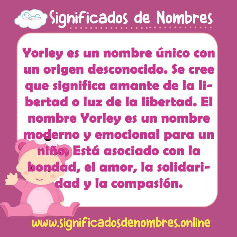 Significado y origen del nombre Yorley