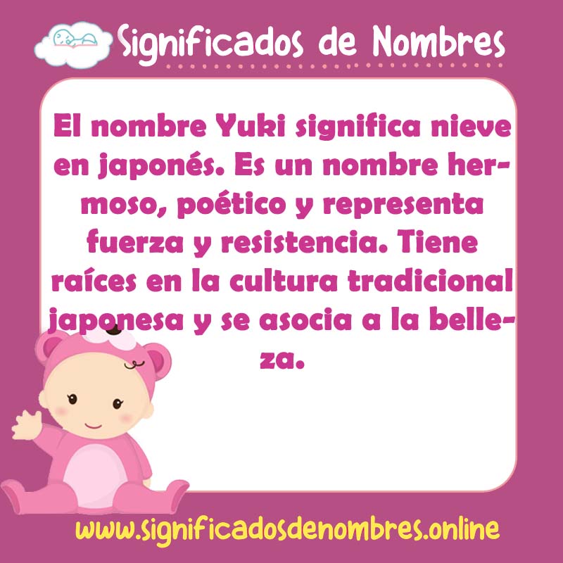 Significado y origen del nombre Yuki
