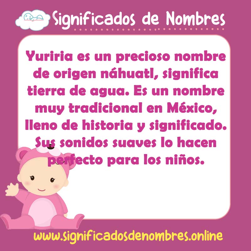Significado y origen del nombre Yuriria
