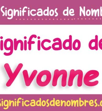 Significado de Yvonne