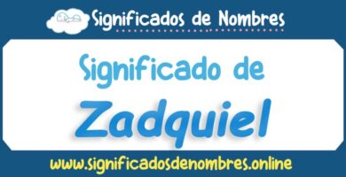 Significado de Zadquiel