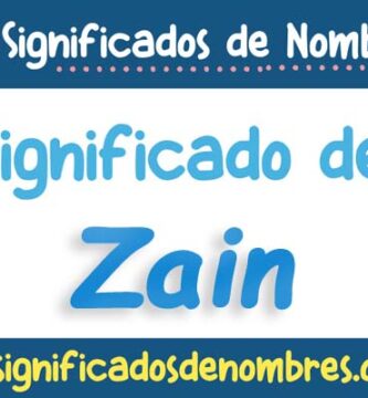 Significado de Zain