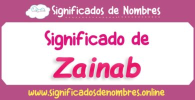 Significado de Zainab
