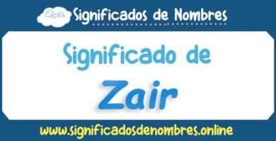 Significado de Zair