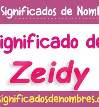Significado de Zeidy