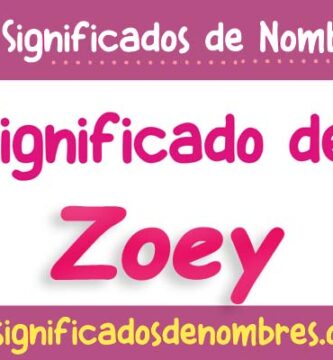 Significado de Zoey