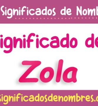Significado de Zola