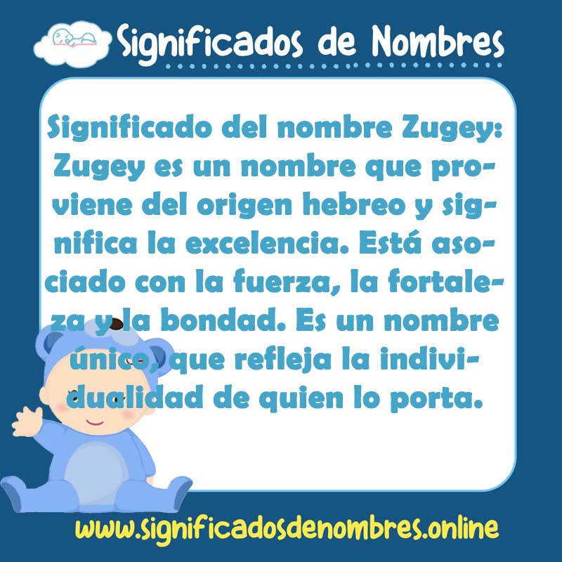 Significado y origen del nombre Zugey