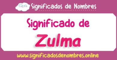 Significado de Zulma