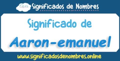 Significado de Aaron Emanuel