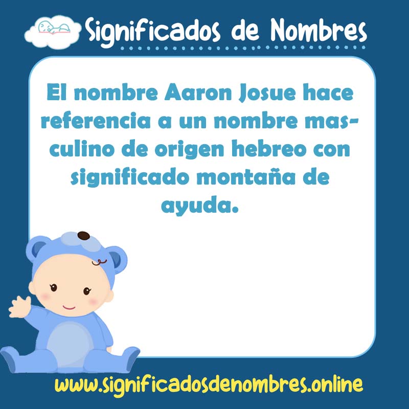 Significado y origen del nombre Aaron Josue