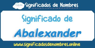 Significado de Abalexander