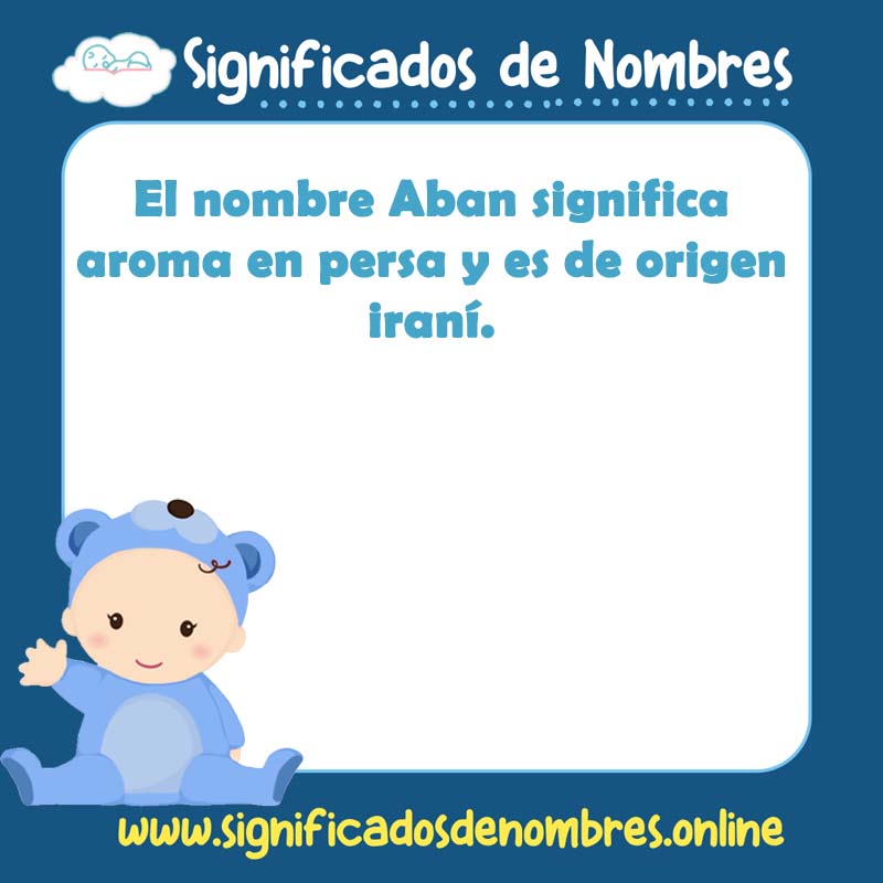 Significado y origen del nombre Aban