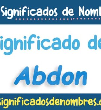 Significado de Abdon